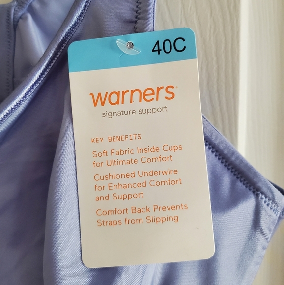 Warner'sWomen's Signature Support Cushioned Underwire Bra WR35002A 40C - Picture 4 of 7